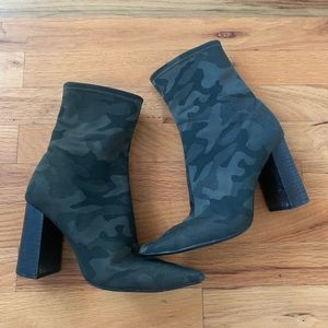 Jeffery Campbell Camo Sock Booties